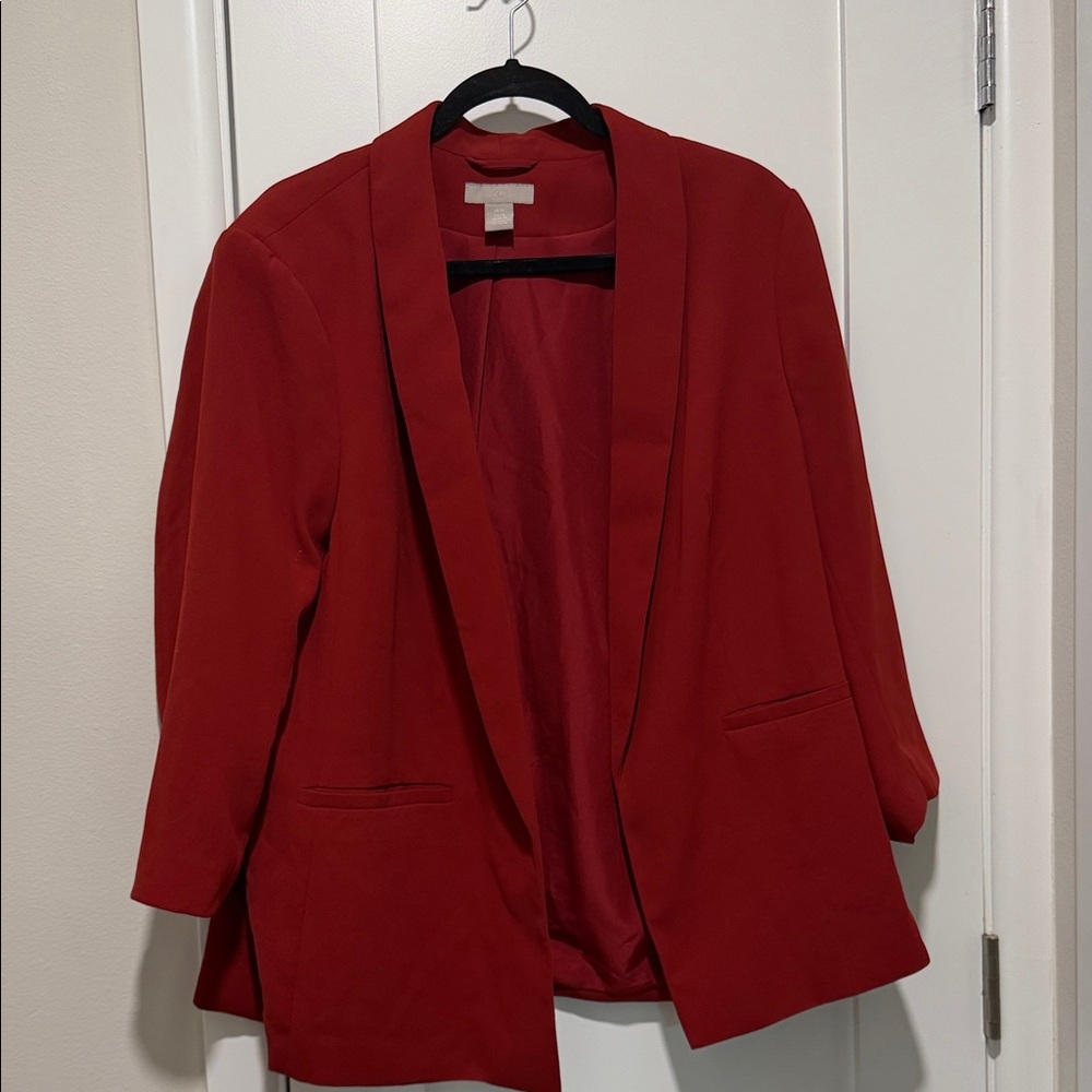 H&M Bold Red Women's Blazer